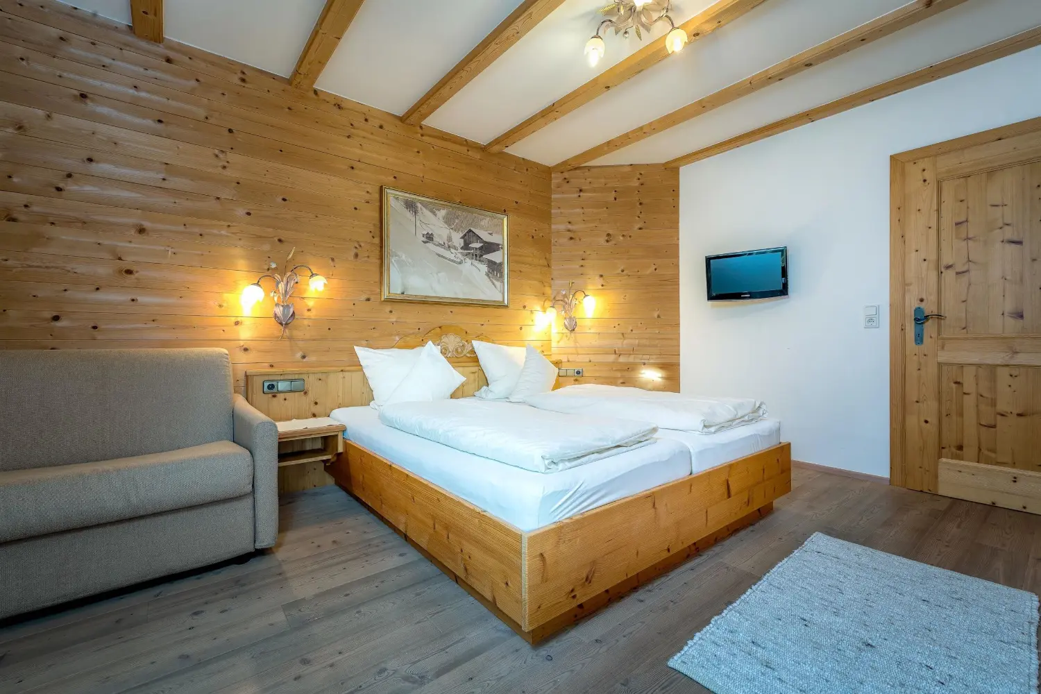 Schlafzimmer in Top 3 — Bauernhof-Ferienwohnung am Gafalhof Going