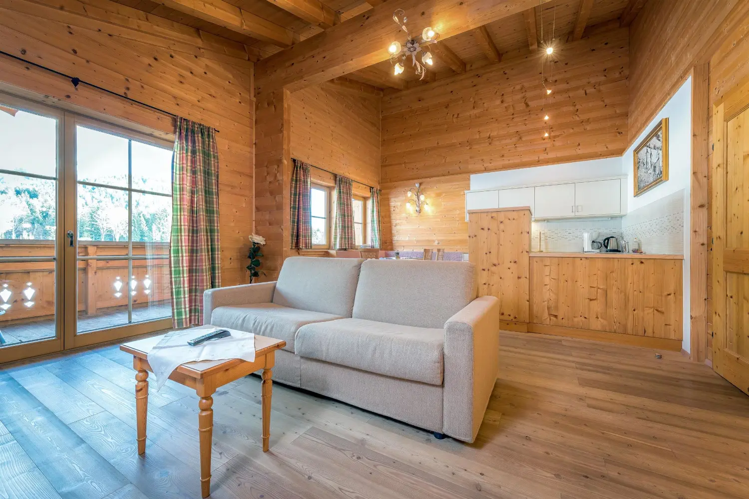 Wohnküche in Top 1 mit Essplatz — Appartementhaus Gafalhof Going Tirol